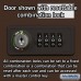 Salsbury Cell Phone Storage Locker - 4 Door High Unit (5 Inch Deep Compartments) - 12 A Doors - Bronze - Recessed Mounted - Resettable Combination Locks  19045-12ZRC